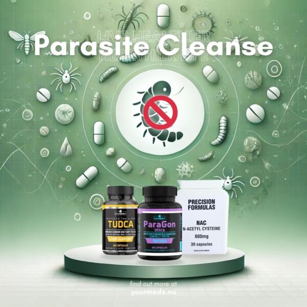 99% Parasite Cleanse – Ivermectin, Fenbendazole, NAC, & TUDCA,